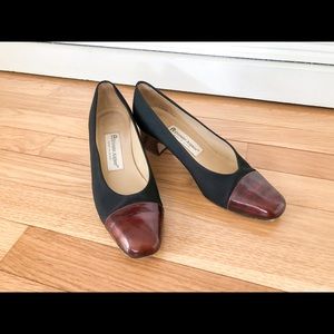 Etienne Aigner Vintage Black Brown Heels